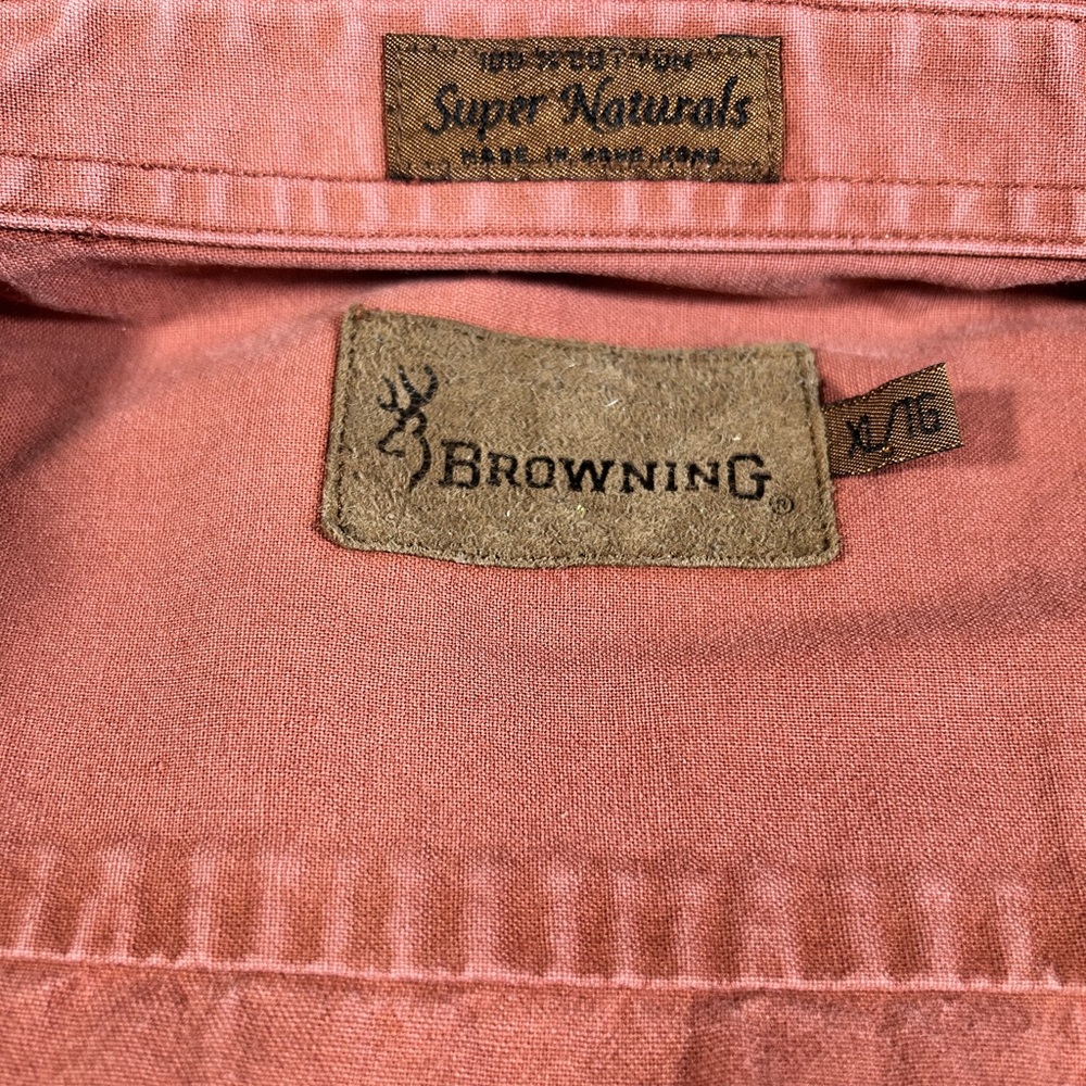 Browning Vintage Shirt Mens Extra Large XL GRAPHIC Duck Padded Shooting Hunting - Picture 12 of 14